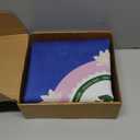 VKX Mahjong Mat, Non-Slip Noise Reduction Gaming Mat 31.5x31.5 Inch, Neoprene Mahjong Table Mat for Mahjong, Poker, Card, Board Games (Blue-2)