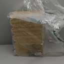 Scalloped Edge Magazine Holder Basket, Khaki Paper Rope Floor Magazine Rack, Woven Magazine File Holder Organizer for Mail, Newspapers & Books, Standing Narrow Storage for Home Office