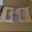 AmazerBath 7 Inches Bamboo Toilet Stool Squat for Adult, Foldable Squatting Potty Stools for Bathroom, 0.79" Thickness Poop Stool with Non-Slip Strip, Space-Saving, No Assembly Required, Natural Color