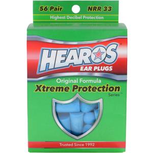 HEAROS Xtreme Protection Series Ear Plugs, Blue, 56 Pair