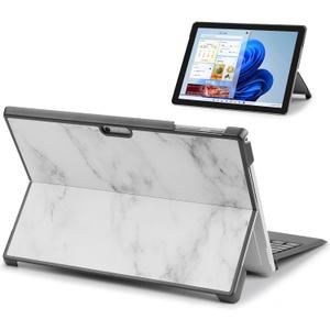 Slim Lightweight Case for Microsoft Surface Pro 7 Plus, Surface Pro 7, Surface Pro 6, Pro 5, Pro 4 Hard Protective Cover,Compatible with Type Cover Keyboard(Marble)