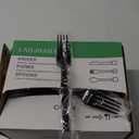 Plastic Fork Disposable Individually Packaged Forks Black 7-Inch Commercial Take Away Fork,Super Hard Mass Heavy Individually Wrapped Fork 100 PCS