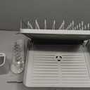 Joseph Joseph Extend Steel Expandable Dish Drying Rack with Removable Cutlery Holder Swivel Draining Spout, Stainless Steel