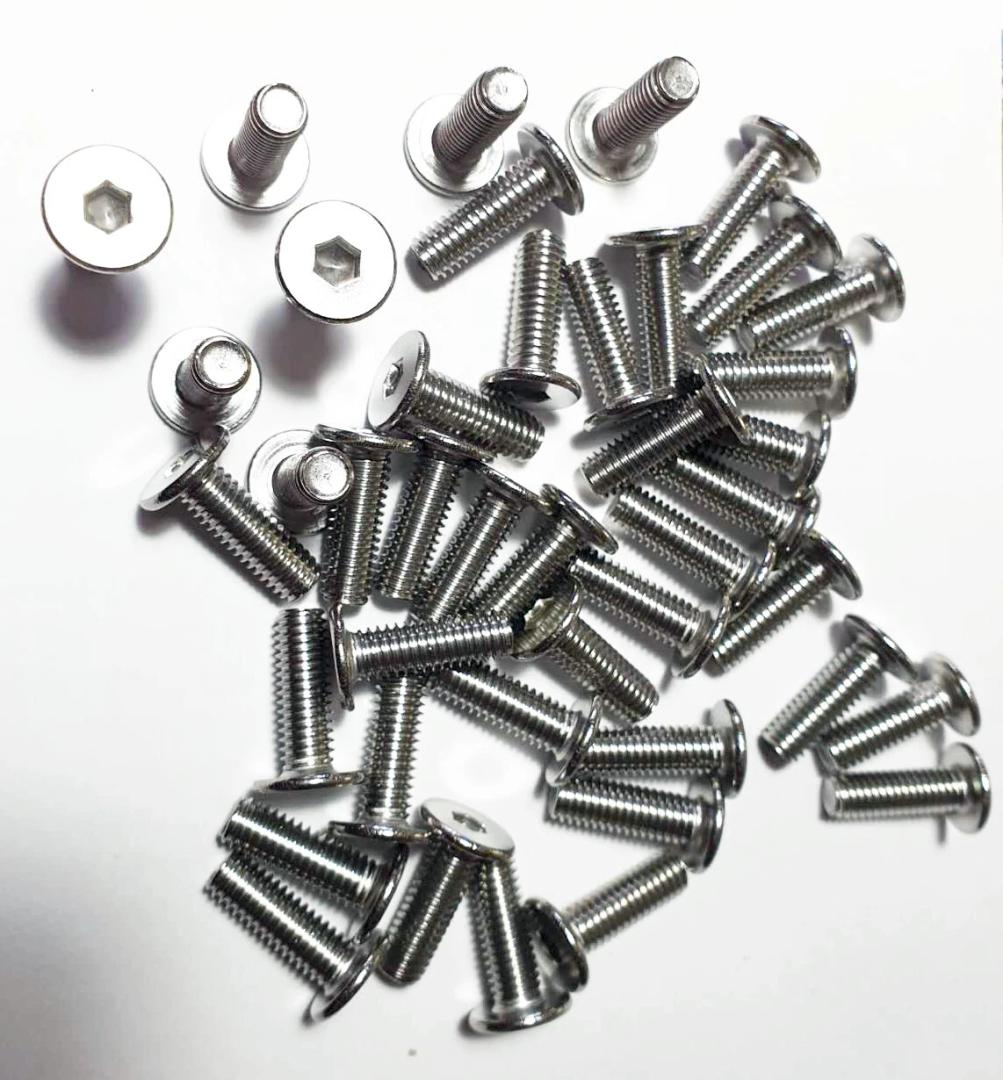 M6 Stainless Steel Allen Socket Screw Joint JCB Flat Head Bolt Sleeve FurnitureM6 Stainless Steel Allen Socket Screw Joint JCB Flat Head Bolt Sleeve Furniture