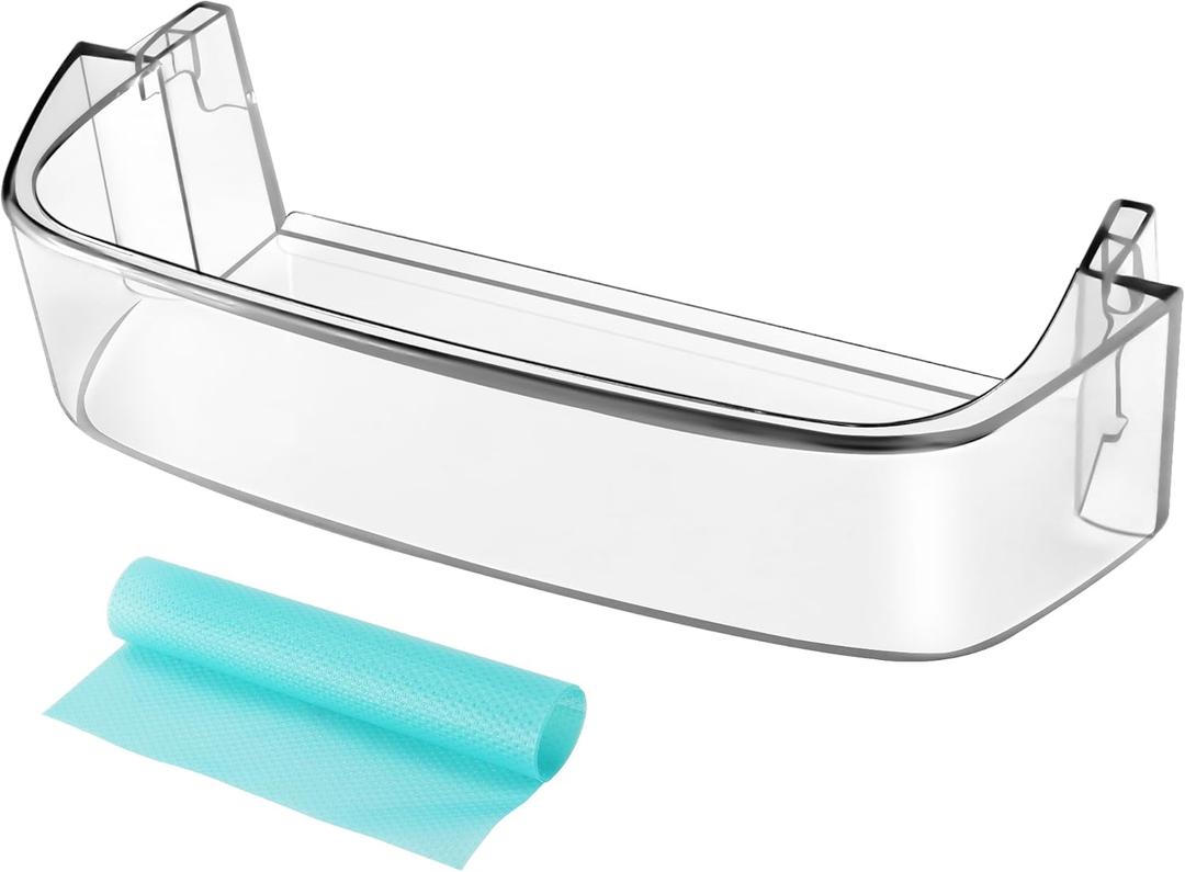 WPW10430639 W10324876 Freezer Refrigerator Door Shelf Bin Compatible with Whirl-pool Ken-more Refrigerator Side Door Shelves Replacement, Replaces W10430639 WPW10430639VP By MIFLUS
