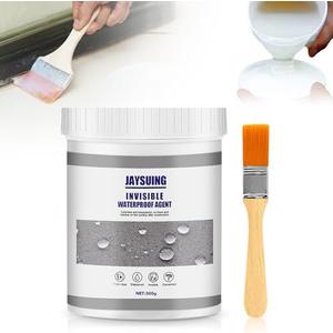 Upgrade Invisible Waterproof Agent, Polyurethane Transparent Coating, Super Strong Bonding Seatant, Invisible Anti-Leakage Agent for Cracks and leaks, for Home Bathroom Roof (Transparent, 10.5 FL OZ) 3Pack