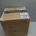 Stone Lain Porcelain 16 Piece Dinnerware Set, Service for 4, Blue and Golden Rim, Dark Blue