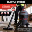 Shop-Vac 6 Gallon Ultra Quiet Shop Vacuum Wet and Dry, 4.5HP Powerful Suction Wet/Dry Vacuum with Attachments, 1-7/8 in. x 7 Ft Hose, 15 Ft Cord, Ideal for Jobsite, Garage, Workshop & Home, 5430541
