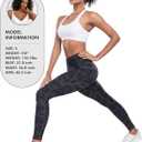 LZYVOO Leggings with Pockets for Women, 6 Packs Soft High Waisted Tummy Control Workout Yoga Pants (L)