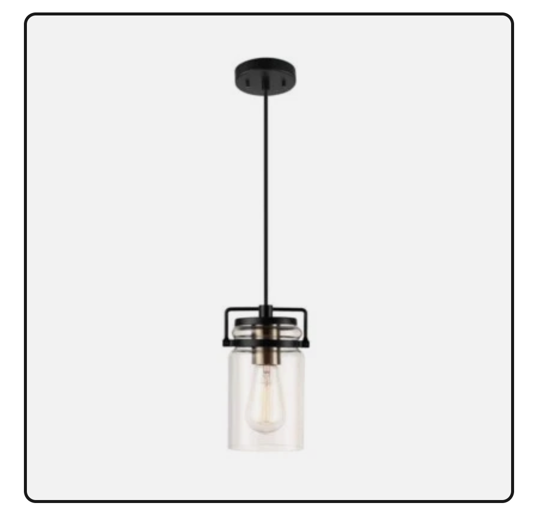 Oliver 1-Light Dark Bronze Plug-In or Hardwire Pendant Lighting with 15 ft. Cord