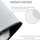 Estmy Cute Black Ghost Bath Mat Non Slip Washable 16x24 Spooky Funny Vintage Halloween Bath Rug Bathroom Decor, Soft Shaggy Microfiber Gothic Spirit Fall Halloween Bathroom Shower Floor Mat