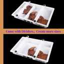 Kalinta Epoxy Mold with Divider Adjustable- 15.7x9.8x3in No-Seal Resin Mold Integrated Clamping System - Perfect for Beginners & Experienced Artists Alike - Ideal for Creative Resin Art Projects