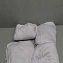 20ft x 10ft Thick White Backdrop Curtains for Parties, 4 Panels 5ft x 10ft Non See Through White Polyester Wedding Drapes Photo Backdrop for Birthday Party Graudation Photography Home Decor