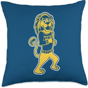The College of New Jersey TCNJ Roscoe The Lion Spirit Mascot Throw Pillow