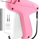 Stitch Gun for Clothes, Handheld Stitch Tag Gun, Fabric Stapler for Clothing Fixer, Sewing Kit Including 1,000 Black Fasteners & 1,000 White Fasteners & 6 Needles