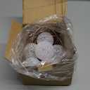 Solar Garden Lights Outdoor Waterproof, 6 Pack LEDs Cracked Glass Ball Light, Ground Landscape Garden Decor, Solar Globe Decorative for Pathway/ Patio/ Lawn/ Yard, 3.9" (Warm White)