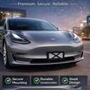 No Drill Front License Plate Mount for Tesla Model 3 2023-2025, Premium Front License Plate Holder Bracket, Camera-Safe License Plate Frame, Secure & Scratch-Free Installfor 2023-2025 Tesla Model 3