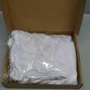 Wokceer 7.2FT Round Backdrop Cover White Round Arch Covers with Buckles Polyster Circle Balloon Arch Backdrop Cover for Wedding Birthday Party Ceremony Decor