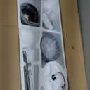 WINGBO 64 Inch DC Ceiling Fan with Lights and Remote Control, 5 Reversible Carved Wood Blades, 6-Speed Noiseless DC Motor, Modern Ceiling Fan in Matte Black Finish with Walnut Blades, ETL Listed