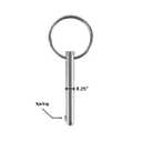 4 Pcs Quick Release Pin, Diameter 1/4", Usable Length 1-1/2", Overall Length 2", Full 316 Stainless Steel, Boat Bimini Top Pin, Marine Hardware