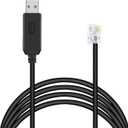 Meade 505 Telescope to PC Control Cable CP2102 RS232 RJ10 Serial Adapter Converter Connector Autostar Audiostar Cable Compatible for ETX127 ETX125 ETX-90 LXD75 LX80 LX90 (9.8 feet)