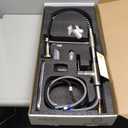 Kitchen Sink Faucet, Pull-Down Water Filtration Faucet, Bar Filter, Brushed Nickel, Stainless Steel, PB1017