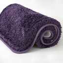 MIULEE Dark Purple Bathroom Rugs, Soft Absorbent Microfiber Bath Rugs Non Slip Quick Dry Fluffy Bath Mats for Bathroom Floor Tub Showers, Machine Washable, 20x30 Inch