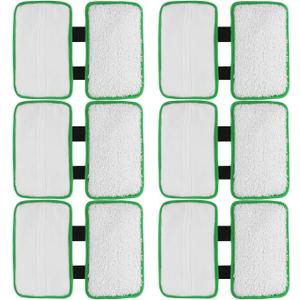 Replacement Pads Refill for Shark Sonic Duo Hardwood Floor Cleaner KD450W, KD400W, SP1000, XTCRU500 ZZ500, ZZ510, Washable & Reusable Microfiber Floor Cleaning Pads (6 Pack)