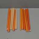 Viyffo 12 Inch Orange Taper Candles Set of 12 Unscented Smokeless Long Tall Tapered Candle for Candlesticks Sticks Wedding Advent Home Decor Dinner Christmas