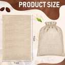 Berlune 100 Pcs Burlap Bags with Drawstring 7 x 9 Inch Party Favor Bags Bulk for Christmas Gift Wedding Favors Jewelry Pouches DIY Craft