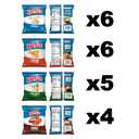 Ruffles Potato Chips, 4 Flavor Variety Pack, 1 oz Bags (Pack of 21) (EXP 08/11/26)