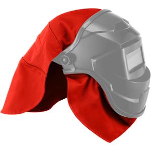 Jecery 2 Pcs Welding Helmet Cover and Helmet Bib Set, Welding Accessories with Press Fit Seal for Neck Protection, Fits Most(Classic,Orange)
