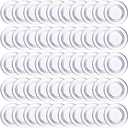 45 Pieces Whiteboard Magnets Round Clear Circle Plastic Magnets for Magnetic Dry Erase Boards, Refrigerator, 1.2 Inch