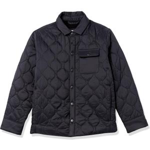 Amazon Essentials Boys and Toddlers' Sherpa-Lined Quilted Shirt Jacket, M