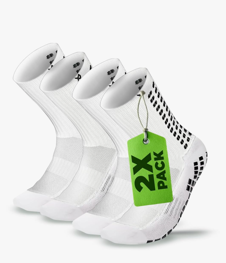 Lux Dual Grip Socks - Soccer Grip Socks for Men and Women. GripArray Performance & Comfort, Size L