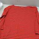 Amazon Essentials Womens Slim-Fit 3/4 Sleeve Boat Neck T-Shirt (XX-Large, Red Burgundy Stripe)