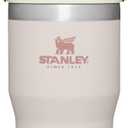 Stanley IceFlow Flip Straw Tumbler with Handle 20 oz | Twist On Lid and Flip Up Straw | Leak Resistant Water Bottle | Insulated Stainless Steel |BPA-Free | Rose Quartz