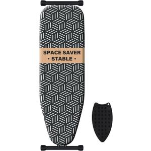 caius Ironing Board, Compact and Space Saver Full Size Ironing Board, Extra Wide Ironing Area with Extra Thick Heavy Duty Padded Cover, Stable Structure, Easy to Fold (43 X 13)