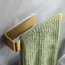 ZUNTO Hand Towel Holder, Gold Towel Bar - 7.9 Inch/Stainless Steel/Adhesive - Suitable for Bathroom, Kitchen, RV