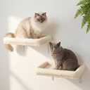 Veehoo Cat Wall Shelves for Large Cats, 2-Pack Cat Shelf for Climbing