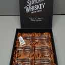 Whiskey, Scotch, Bourbon Tasting Glasses | Set of 6 | Professional 3.5 oz Stemless Tulip Shaped Tasting and Nosing Copitas | Small Crystal Snifters Gift Sniffers for Sipping Neat Liquor