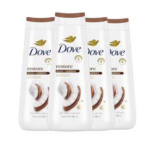 Dove Body Wash Restoring Coconut & Cocoa Butter Healthy-Looking Skin Gentle Skin Cleanser That Effectively Washes Away Bacteria While Nourishing Your Skin 20 oz