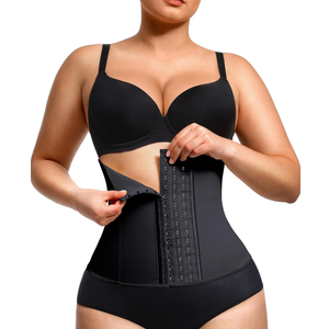 Waist Trainer for Women Latex Underbust Waist Cincher Corset, Tummy Control Corset Sport Girder Hourglass Body Shaper, XL