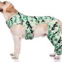 ROZKITCH Dog Leg Covers to Prevent Licking Rear Legs, Prevent Scratching Wound Elbow Protector, Dog Recovery Suit Cone Collar Alternative for Sprain ACL CCL Arthritis Joint Care Camouflage XL (Back Length:20.4"Leg Length:12.2")