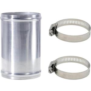 YSIL Intercooler Pipe Air Intake Tube OD 3"(76mm) Length 4.72"(120mm) Straight Aluminum Universal Hose Joiner Pipe Connector
