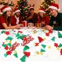 4800Pcs Christmas Confetti Xmas Metallic Foil Mix Confetti for Christmas and New Year Decoration Set (Style 3)