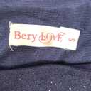 BeryLove Prom Dress for Teens: Sequin Formal Party Dress with Flutter Short Sleeves for Wedding & Cocktail Evening Events (Small, Navy)