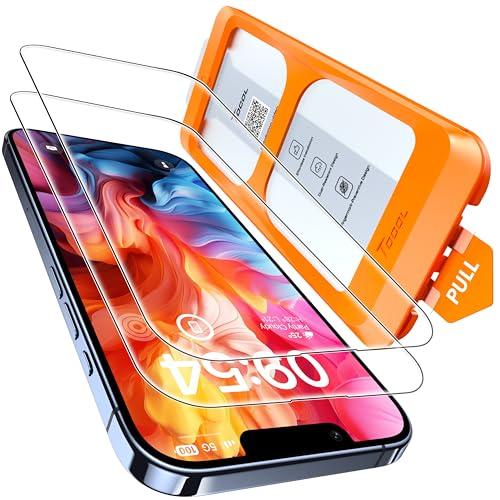 TOCOL 1 Pack Screen Protector for iPhone 13 Pro 6.1" Military Grade Shatterproof HD Tempered Glass Full Coverage Easy Installation