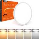 TALOYA Dimmable Flush Mount Ceiling Light,12Inch,20W,5 CCT,LED Ceiling Light Fixture for Bedroom,Kitchen,Living Room,White