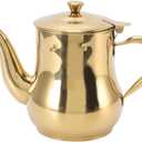 Tea Kettles Stainless Steel Teapot, 500ml Loose Leaf Tea Pot Tea Maker with Infuser Large Capacity Widely used for Storage Tea, Coffee, Oil in Home, Hotel, Restaurant